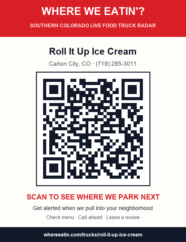 QR sticker for Roll It Up Ice Cream