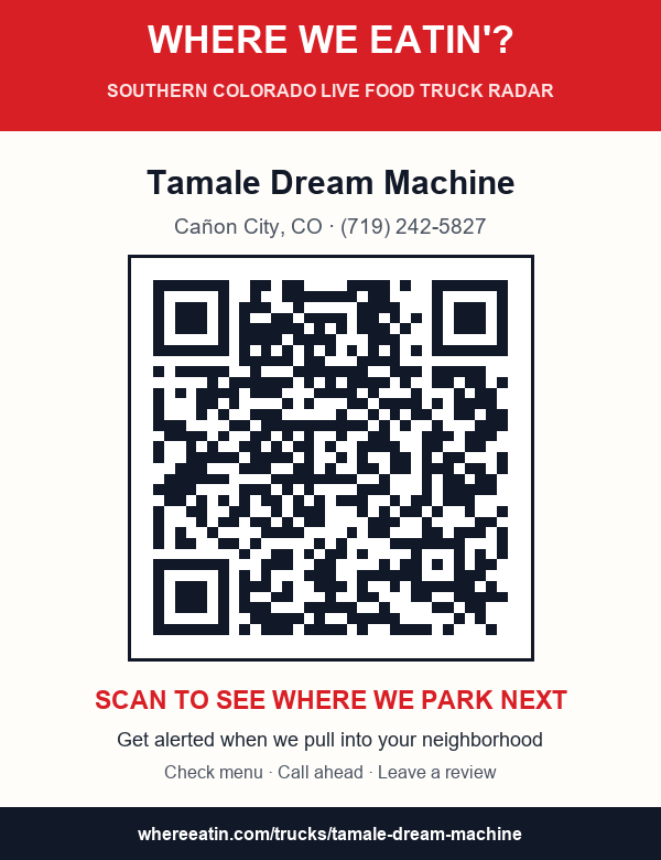 QR sticker for Tamale Dream Machine