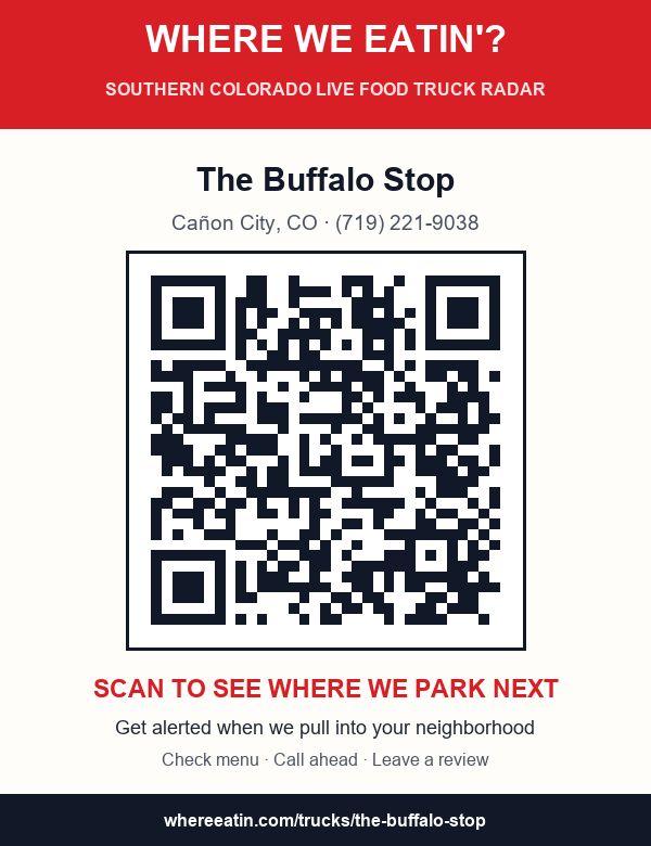 QR sticker for The Buffalo Stop