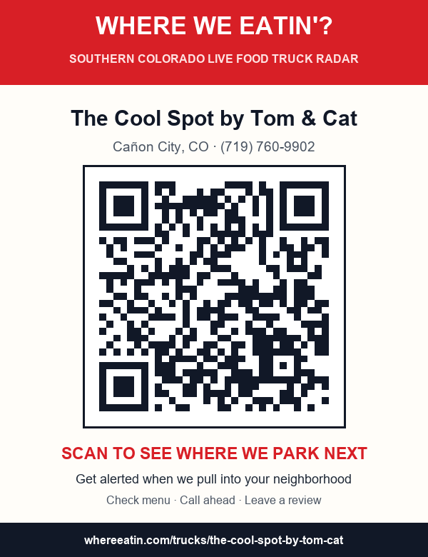 QR sticker for The Cool Spot by Tom & Cat